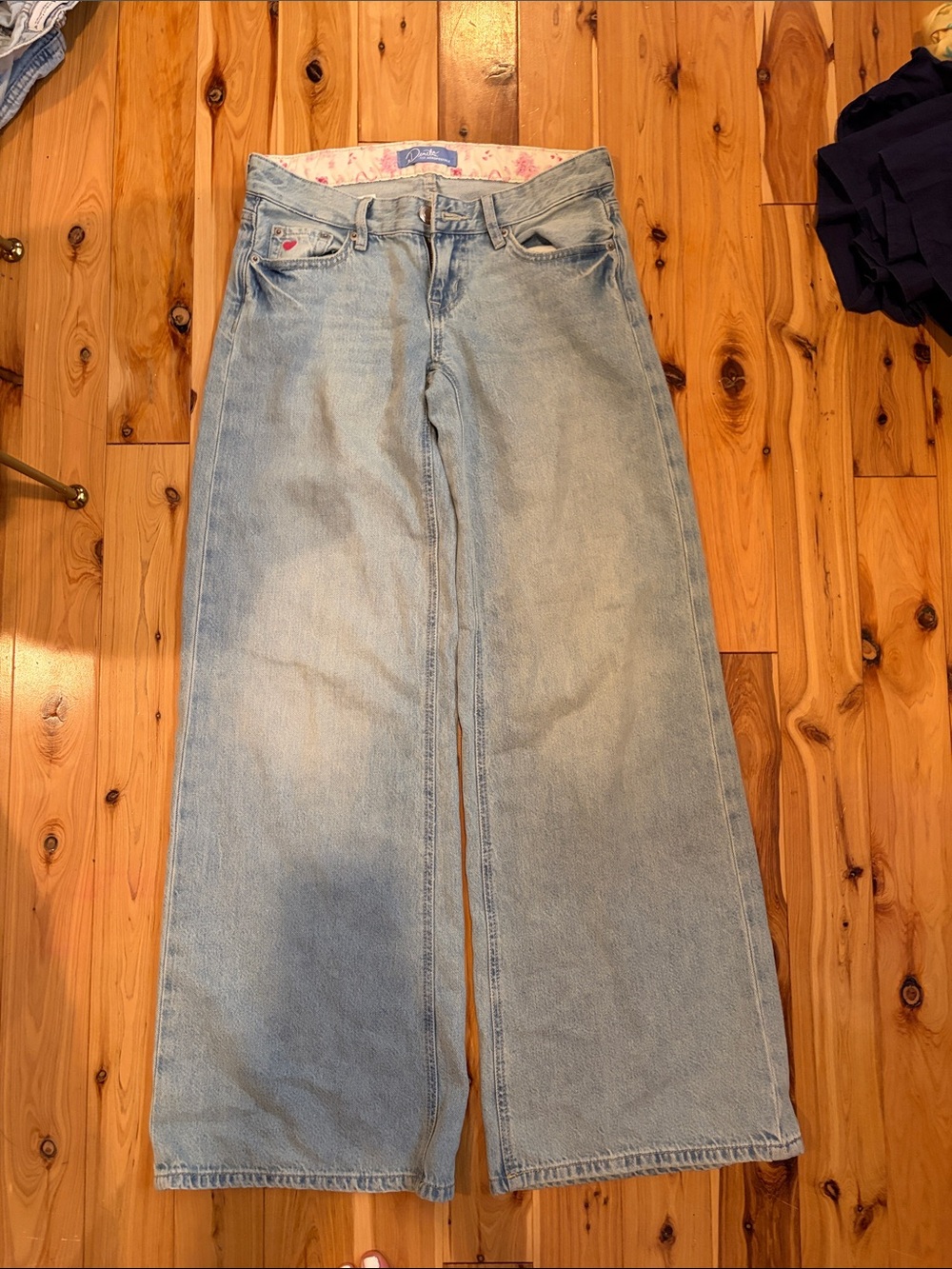 Aeropostale Light Blue Wide Leg Jeans
